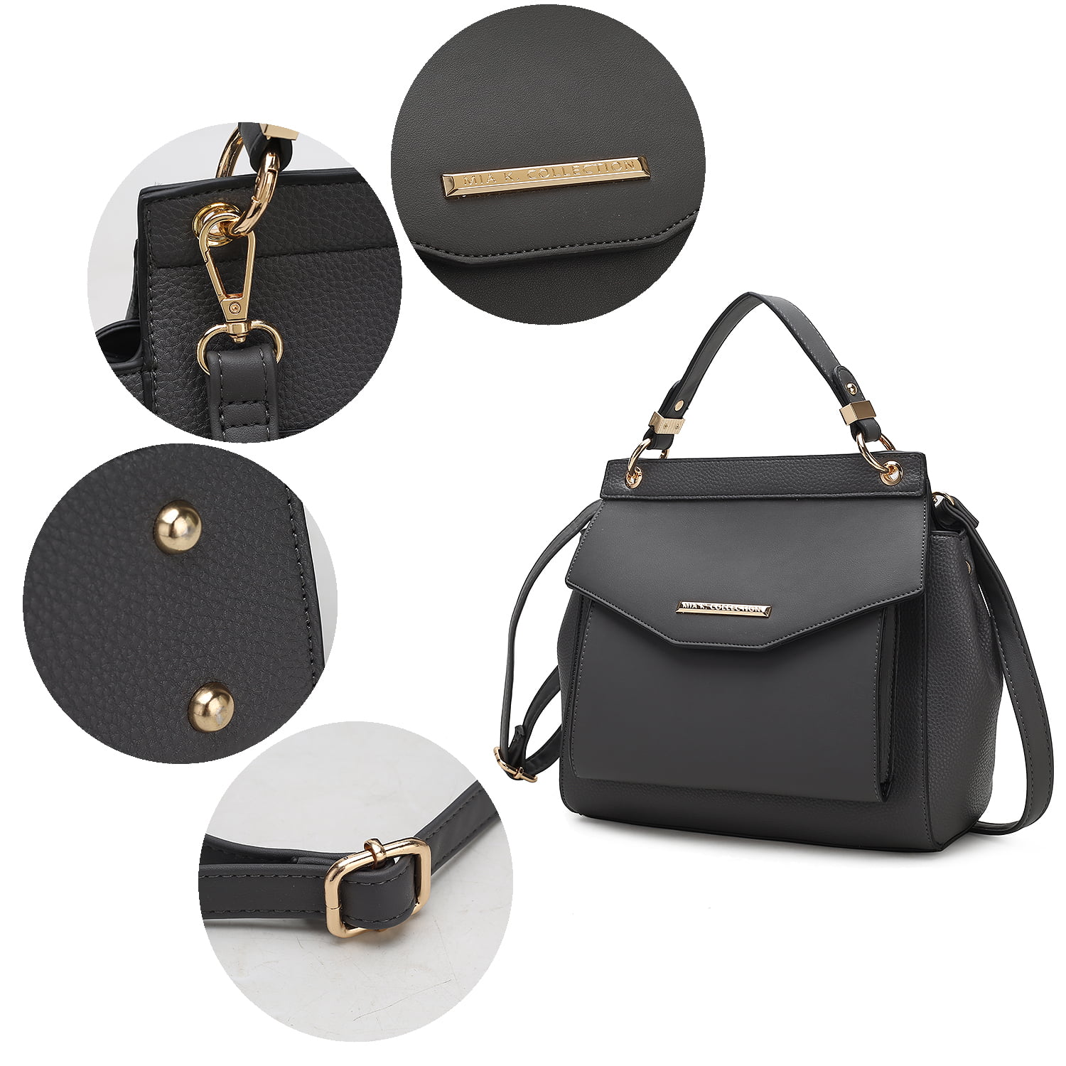 MKF Collection Vida Vegan Leather Womens 3-in-1 Satchel, Backpack and Crossbody by Mia K