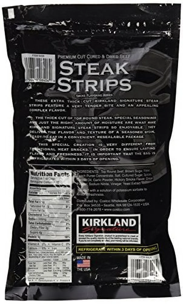 Premium Steak Strips Jerky 12 Oz (2PAK)