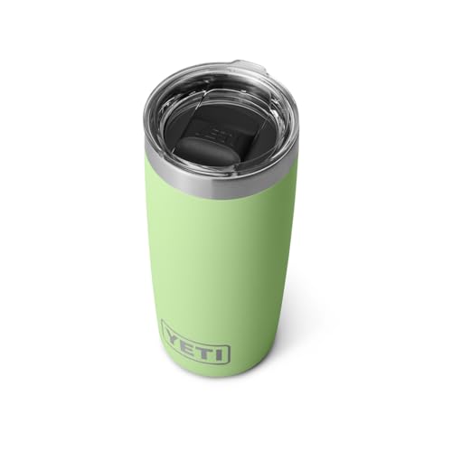 YETI Rambler 10 oz Tumbler, Stainless Steel, Vacuum Insulated with MagSlider Lid, Firefly Yellow
