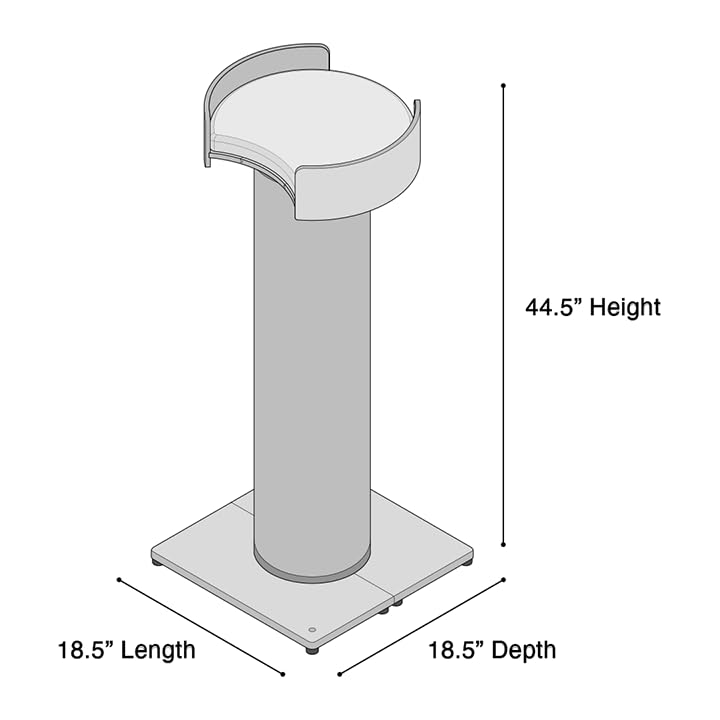 ONE FAST CAT - Giant Scratching Tower w/Perch - 44.5