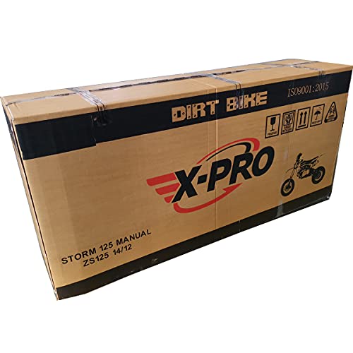X-PRO 125cc Kids Dirt Bike Pit Bike Youth Dirt Pit Bike with 4-Speed Semi-Automatic Transmission, Big 14