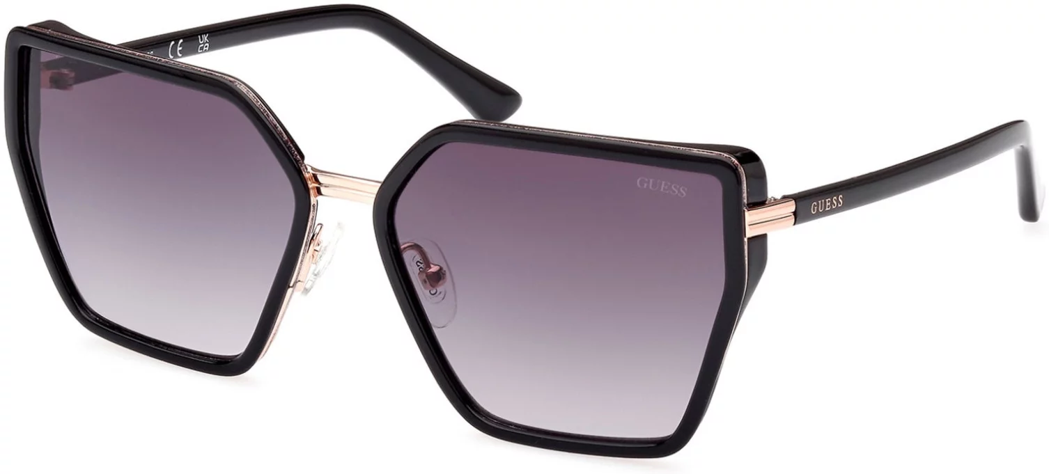 Sunglasses Guess GU 7871 01B Shiny Pink Gold / Black