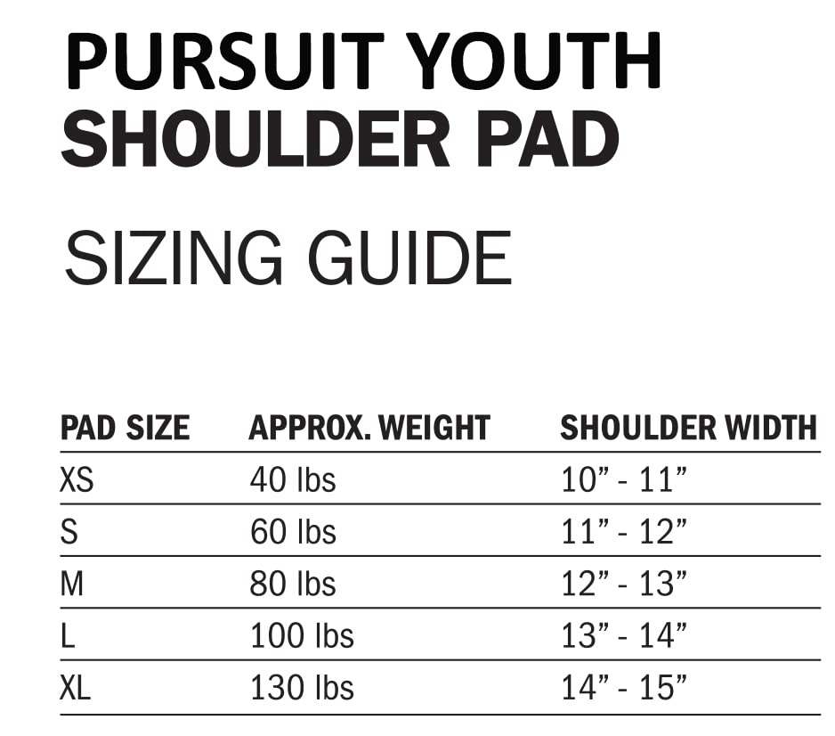 Riddell Pursuit Youth Shoulder Pad
