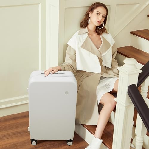 mixi Upgrade Carry on Luggage 14 Inch Underseat Personal Item Suitcases with Spinner Wheels, Hardside Rolling Suitcase PC with TSA Lock Lightweight Travel Case, Fine Grid Black