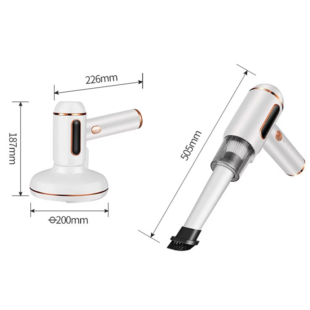 moobody Mite Removal Instrument Wireless Household Small 7200PA 120W Household Bed Mite Removal Machine 6000 Times/MIN Double Vacuum Cleaner UV Lamp Sterilization