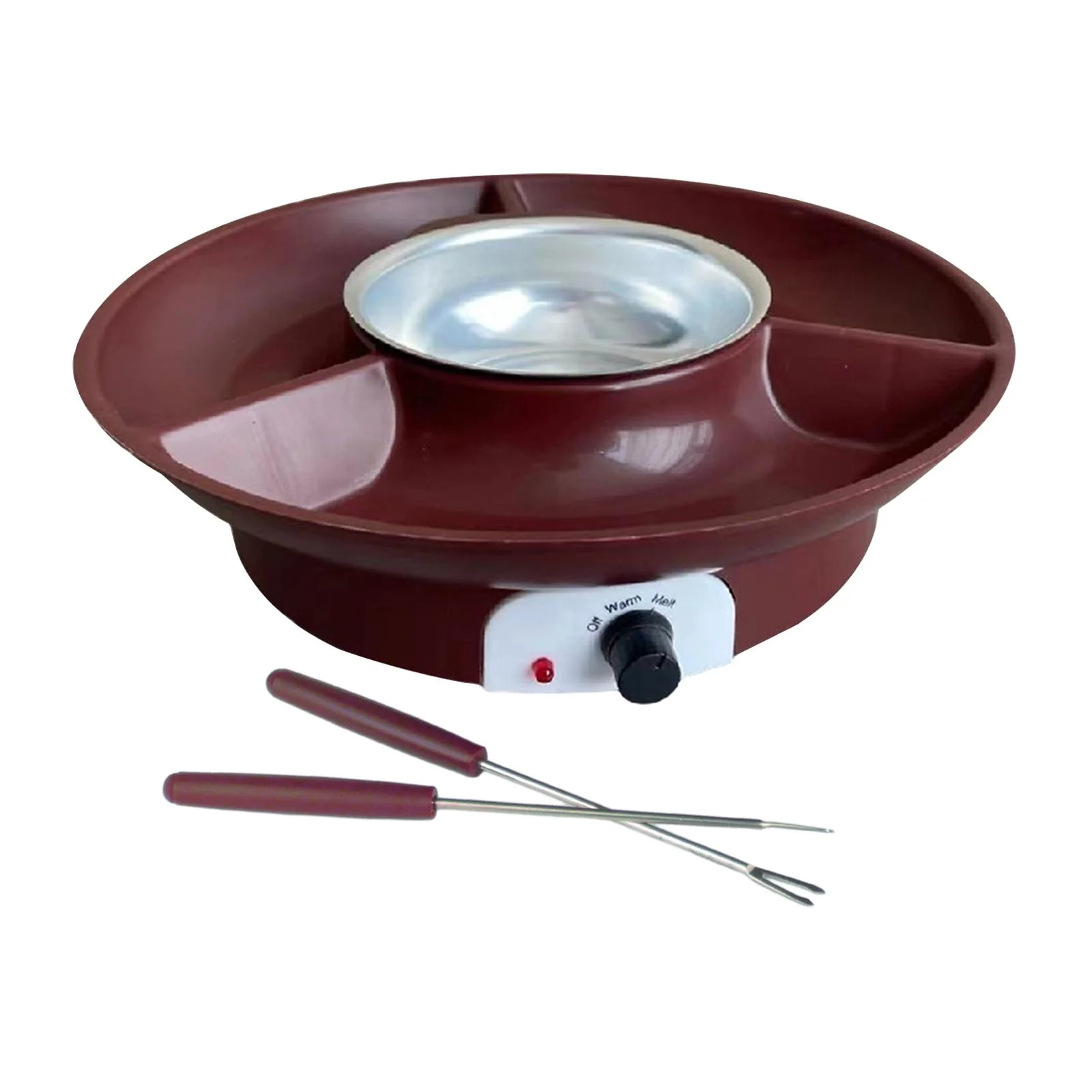 TISHITA Chocolate Fondue Fountain Chocolate Fountain Fondue Maker Date Night Idea Temperature Control Sturdy Electric Fondue Pots Set