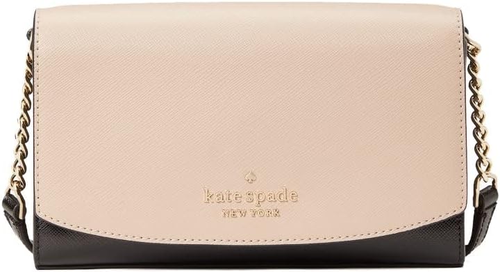 KATE SPADE STACI SMALL FLAP CROSSBODY PHONE CASE WALLET WARM BEIGE