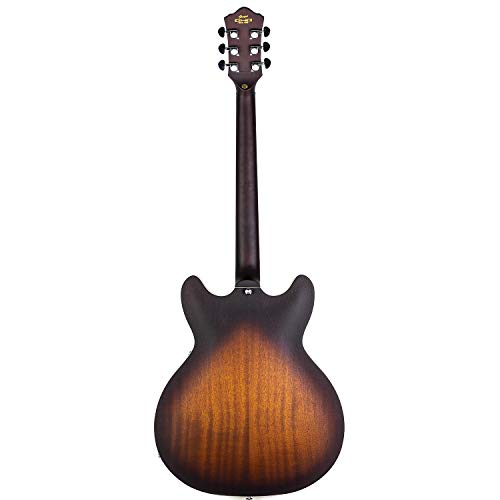 GROTE Electric Guitar Semi-Hollow Body Guitar matte finished P90 (Grey)