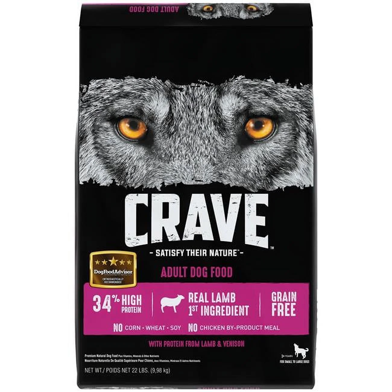 Mars Pet Care  22 lbs Crave Lamb & Venison Dog Food