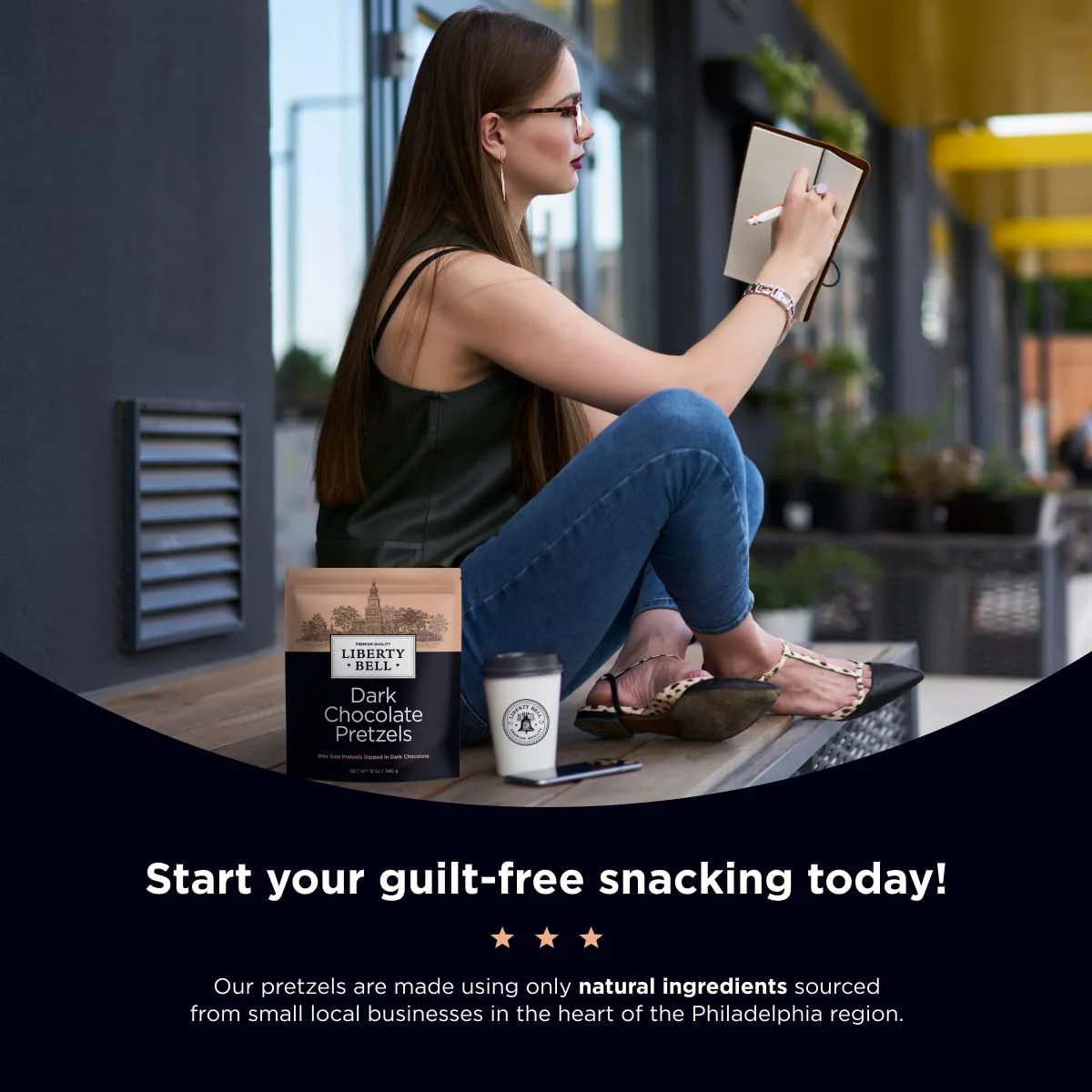 Liberty Bell Covered Pretzels Variety Pack, 3 Flavors, Dark Chocolate, Milk Chocolate, Vanilla Yogurt, Mini Pretzels Individual Pack, 12 Ounce Bag (3 Pack)