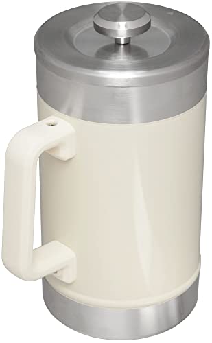 Stanley Classic Stay-Hot French Press Coffee Maker 48 oz | 5 Minute Brew, 4 Hours Hot | Mesh Filter for Coffee Grounds | Insulated Stainless Steel French Press | BPA-Free | Hammertone Green