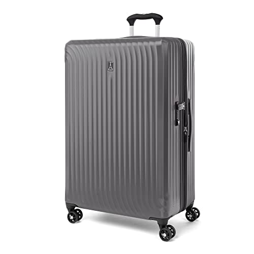 Travelpro Maxlite Air Hardside Expandable Carry on Luggage, 8 Spinner Wheels, Lightweight Hard Shell Polycarbonate Suitcase, Shadow Grey, Carry On 21-Inch