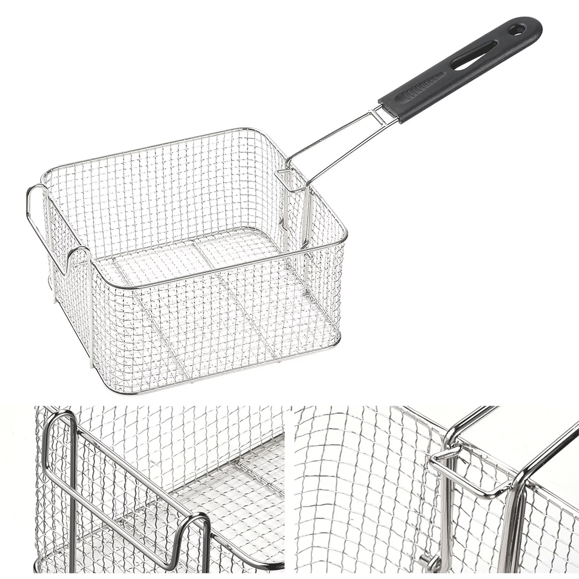 Deep Fryer,Commercial Electric Deep Fryer,Stainless Steel with Basket & Lid,Temperature Control Frying Machine,110V