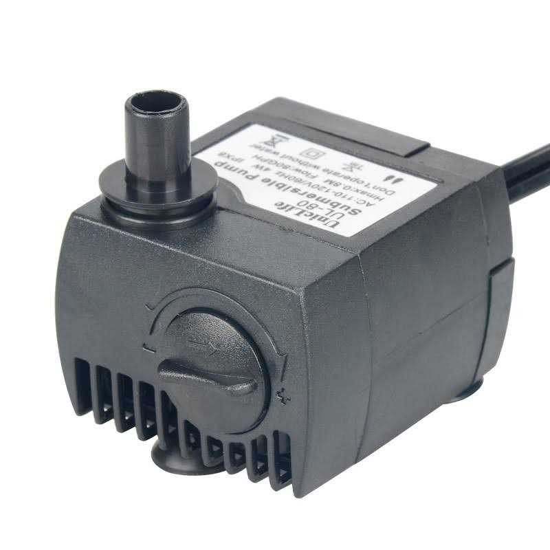 Uniclife 80 GPH Submersible Water Pump 4W Quiet Pump with 6ft Power Cord for Fountain Aquarium Fish Tank - Pet Supplies online store