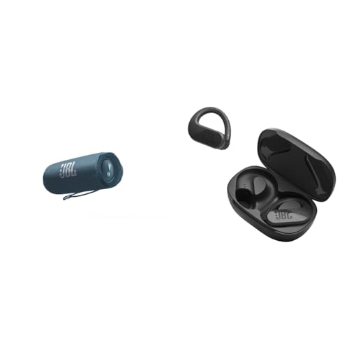 JBL Flip 6 - Portable Bluetooth Speaker, powerful sound and deep bass, IPX7 waterproof, 12 hours of playtime, JBL PartyBoost for multiple speaker pairing for home, outdoor and travel (Blue)