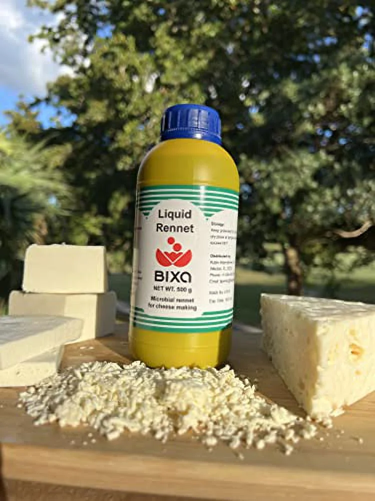Bixa Liquid Microbial Rennet For Cheese Making | Vegetarian | Milk Coagulant | Non GMO | CUAJO BIXA LIQUIDO | CUAJO PARA QUESO | 16.9 fl oz