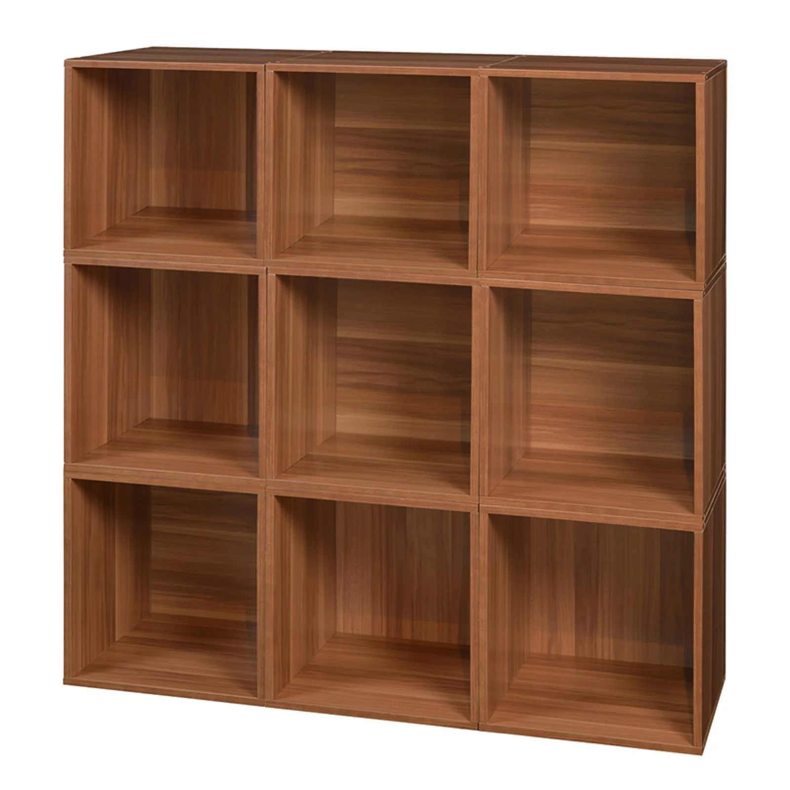Niche Cubo 9-Cube Storage Set in Warm Cherry with Wooden Finish