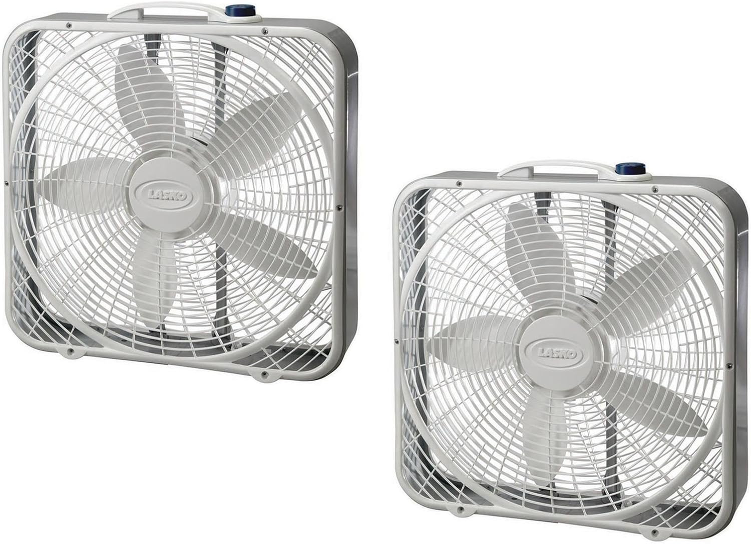 Lasko, White 3733 Box Fan, 3-Speed, Inch, 20