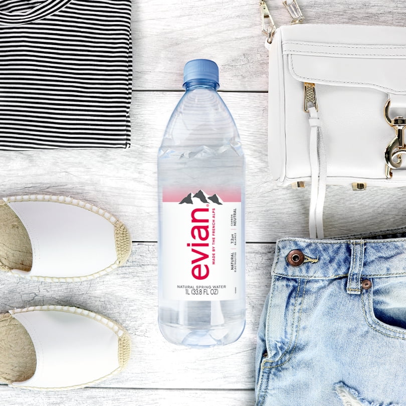 Evian Natural Spring Water, 16.9 Fl. Oz., 6 Count