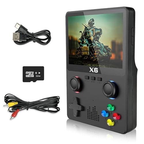 Ugonetend Retro Handheld Game Console with 32G Card Support 11+ Emulators, 3.5-inch Screen, Portable Retro gaming Console Supports 10,000+ Games and TV Outputs