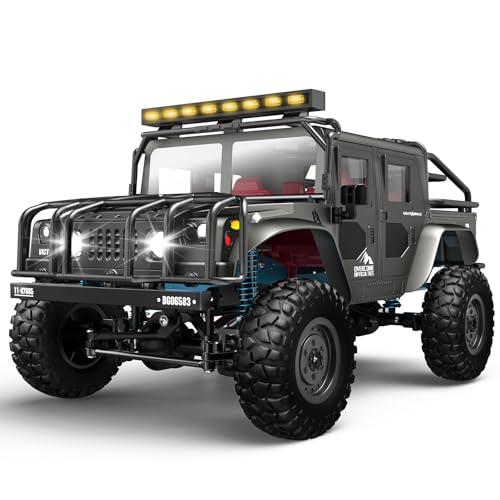 1/16 Scale Hobby RC Car, 36 KPH High-Speed 4WD RC Truck, 2.4 GHz Remote Control Car, All-Terrain Electric Vehicle, 4X4 Remote Contral Moster Truck for Kids and Adults