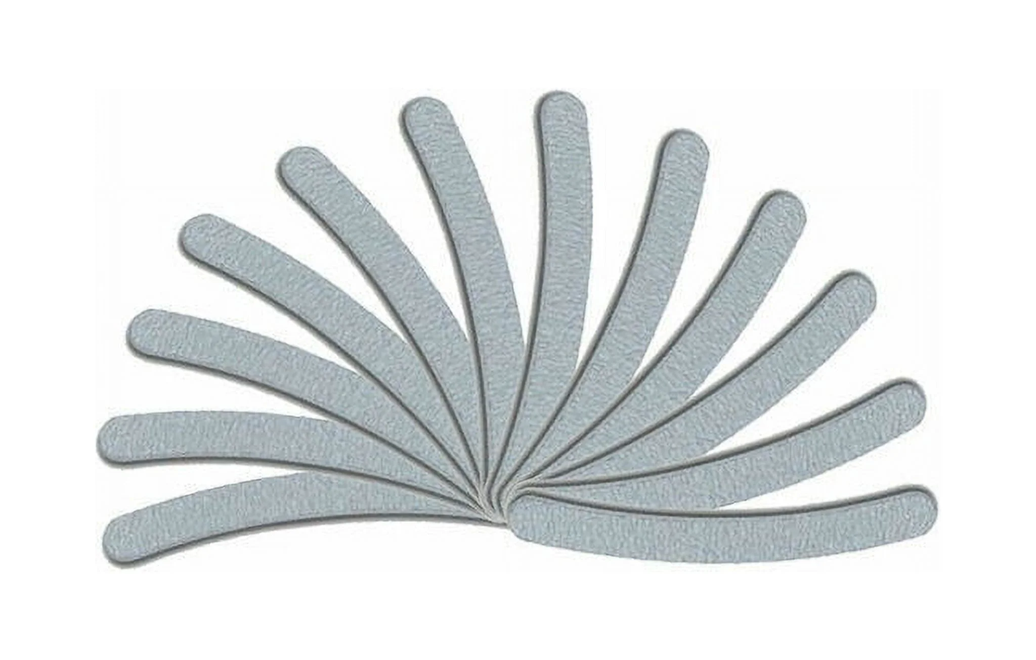 Premium Zebra 100/180 Grit Curved Banana Washable Beauty Spa Salon Nail Files