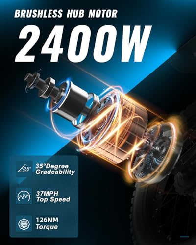 GT73 PRO/GT73 Electric Dirt Bike for Adults, 50MPH 60V 3000W / 37MPH 48V 2400W, 1747Wh/2160Wh Dual Battery Ebike Up to 85 Miles, 25