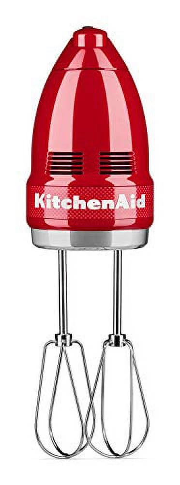 KitchenAid KHM7210QHSD Hand Mixer, 7 Speed, Passion Red (Used)