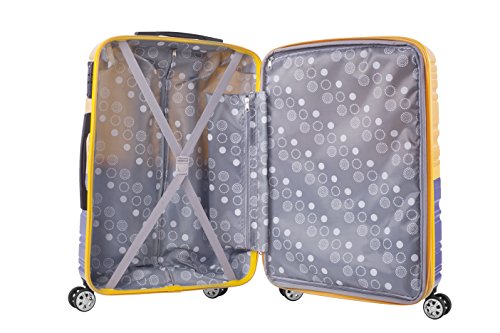 Rockland Melbourne Hardside Expandable Luggage with Spinner Wheels, 2TONENAVY, 2 Piece (20/28)