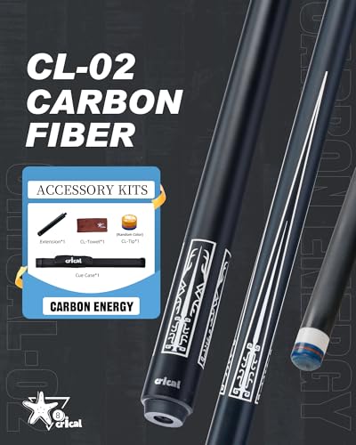 CRICAL Carbon Fiber Pool Cue Stick 58