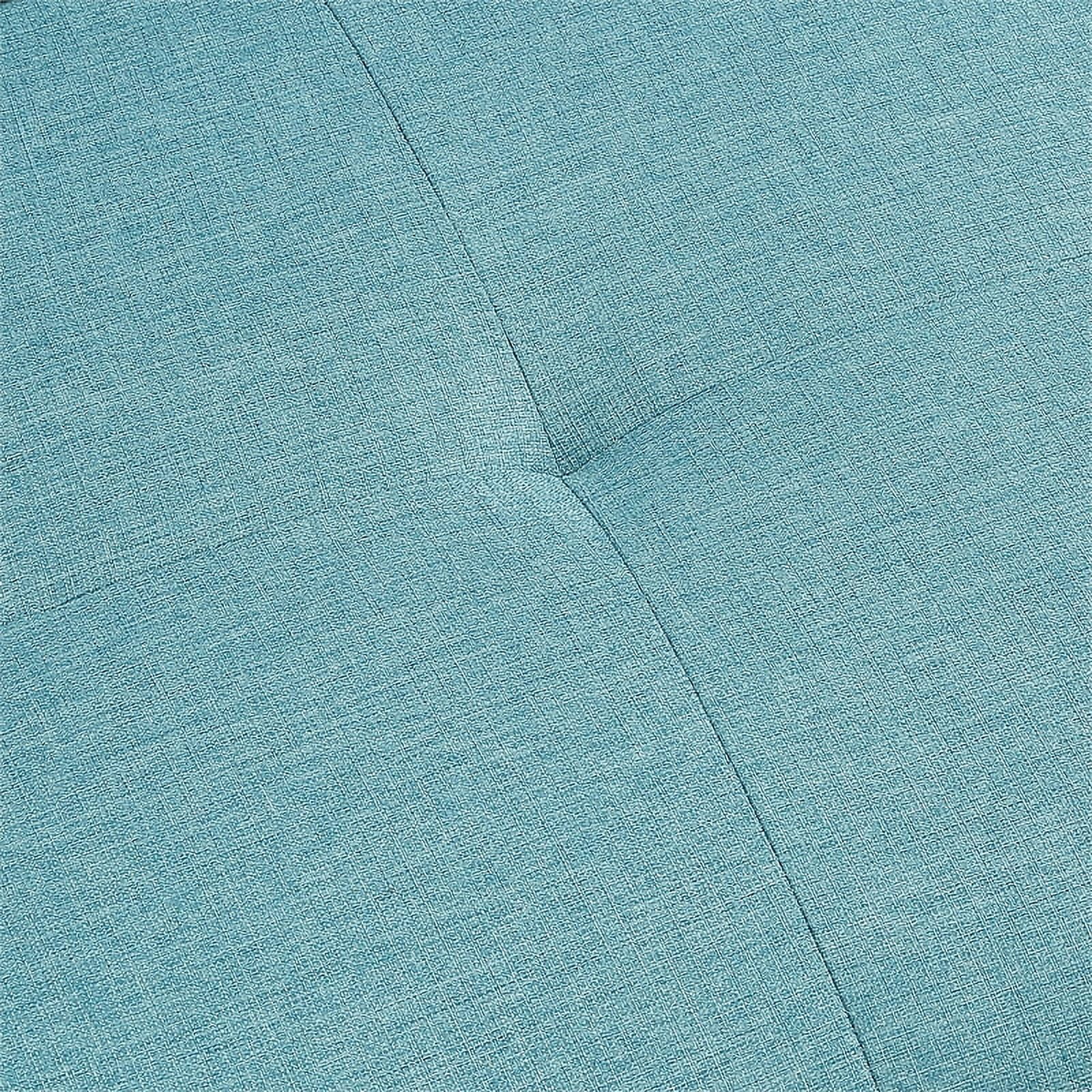 Serta Michigan Convertible Sofa in Sky Blue Fabric Upholstery