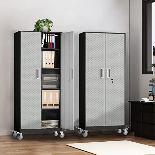 Tall Metal Garage Storage Cabinet, 72