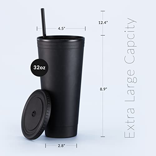 Maars® Insulated Travel Tumblers 32 oz. | Double Wall Acrylic | 3 Pack