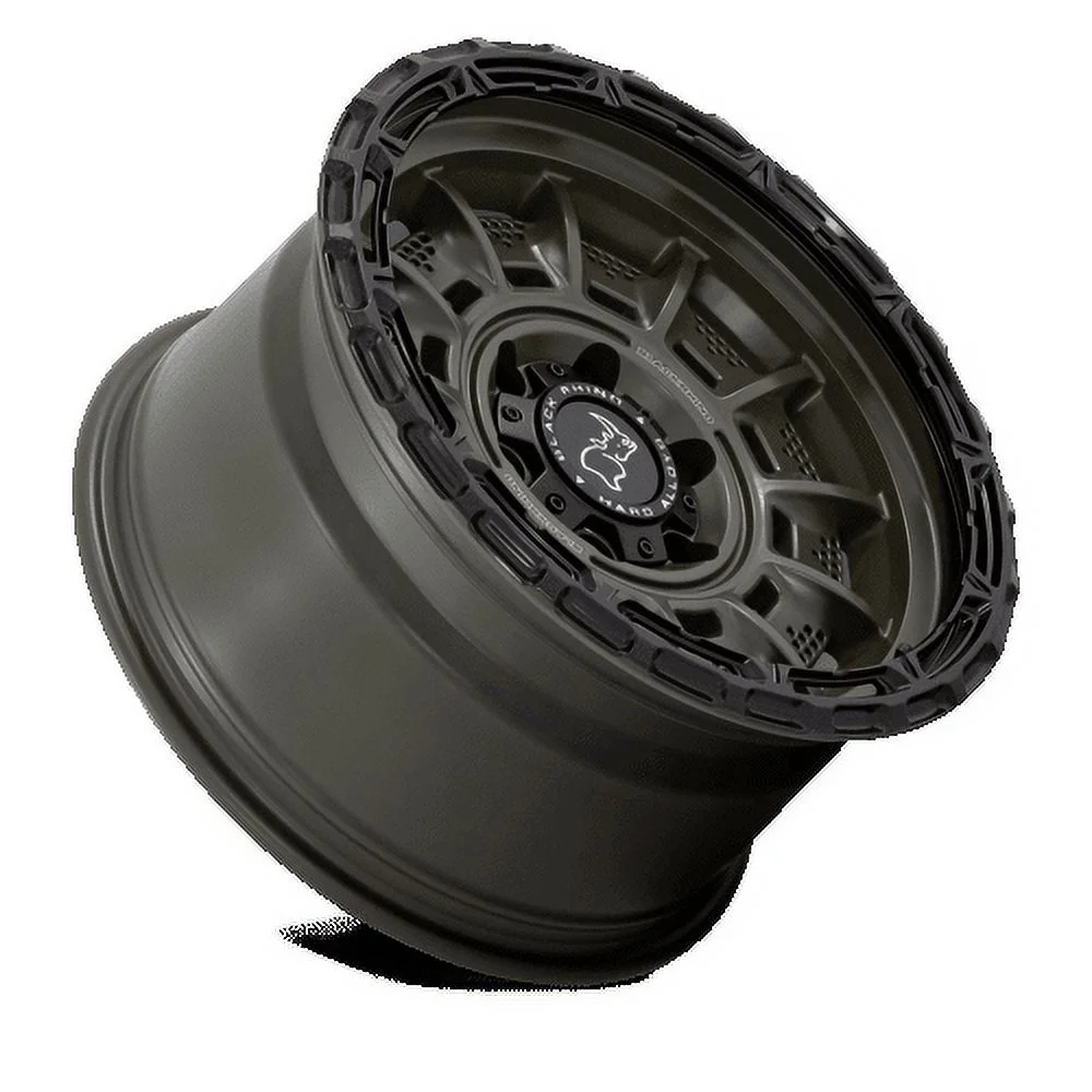 Black Rhino Cast Aluminum Rim BR002 17X9 5X5.0 OD-GRN BLK-LP -12MM, BR002EB17905012N