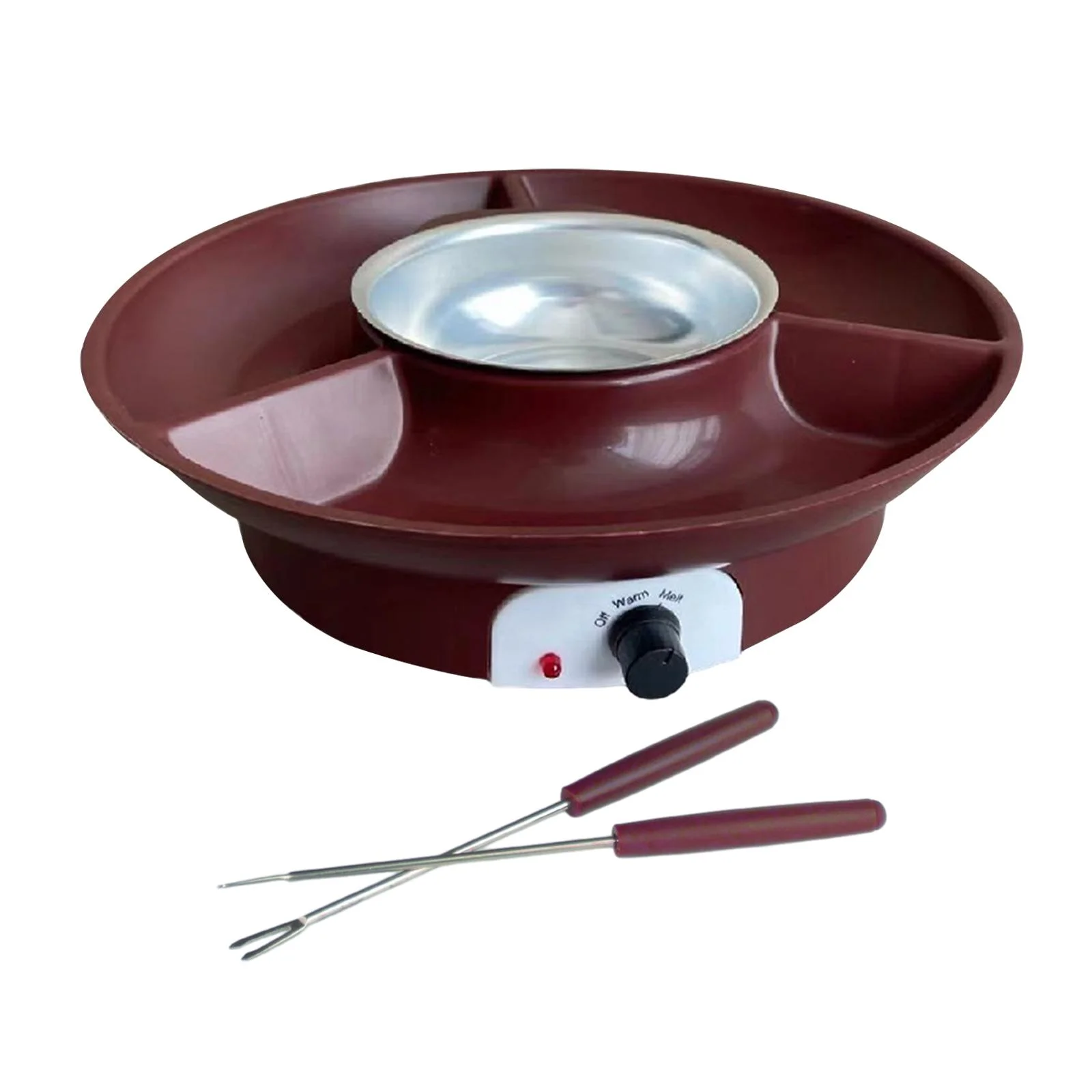 TISHITA Chocolate Fondue Fountain Chocolate Fountain Fondue Maker Date Night Idea Temperature Control Sturdy Electric Fondue Pots Set