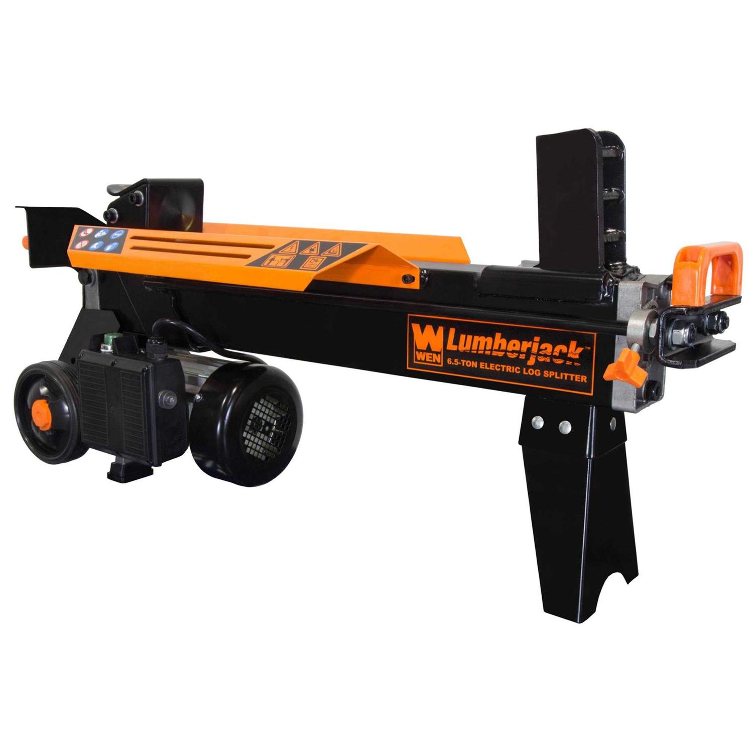 WEN 56208 6.5-Ton Electric Log Splitter with Stand