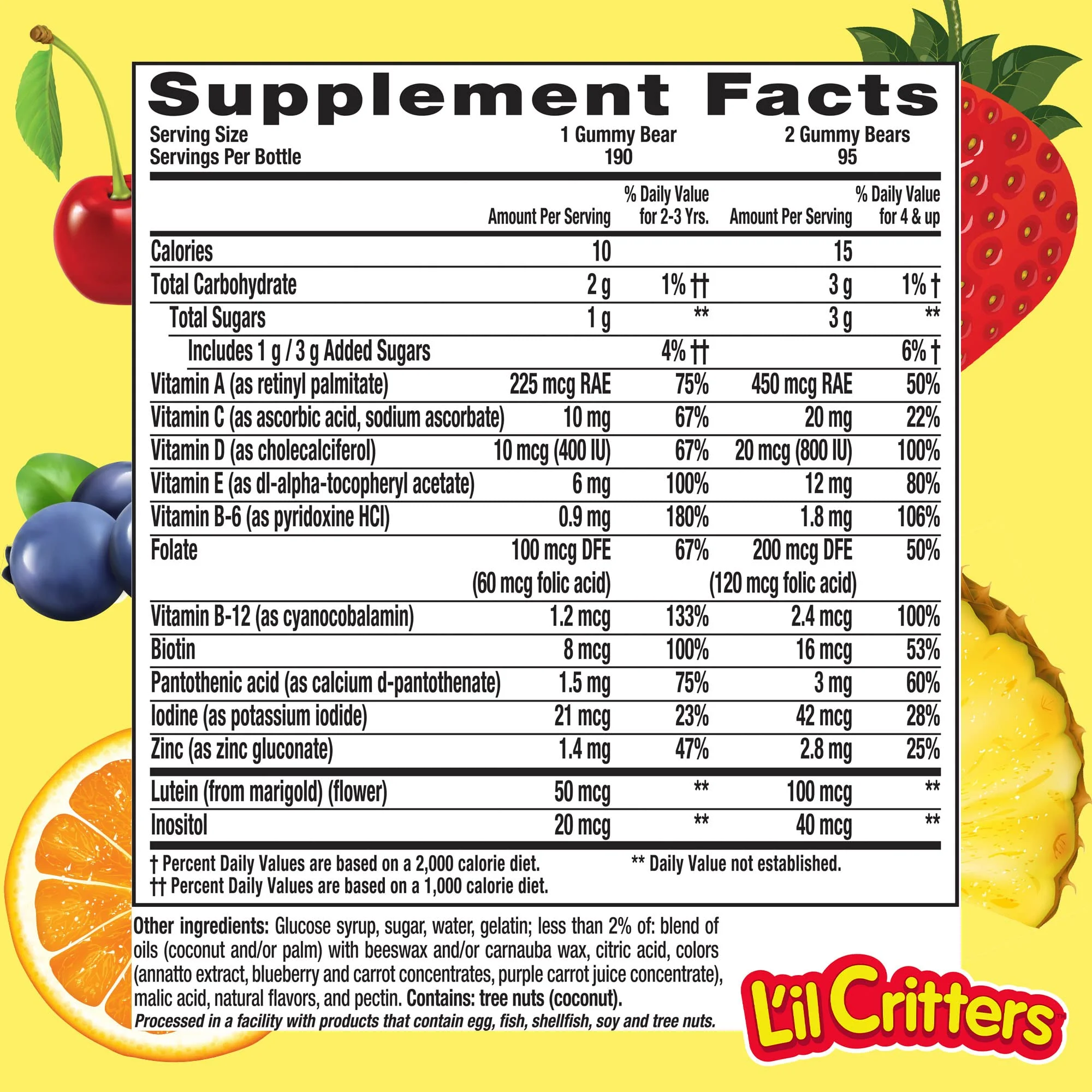 L'il Critters Gummy Vites Daily Kids Gummy multivitamin (Pack of 6)