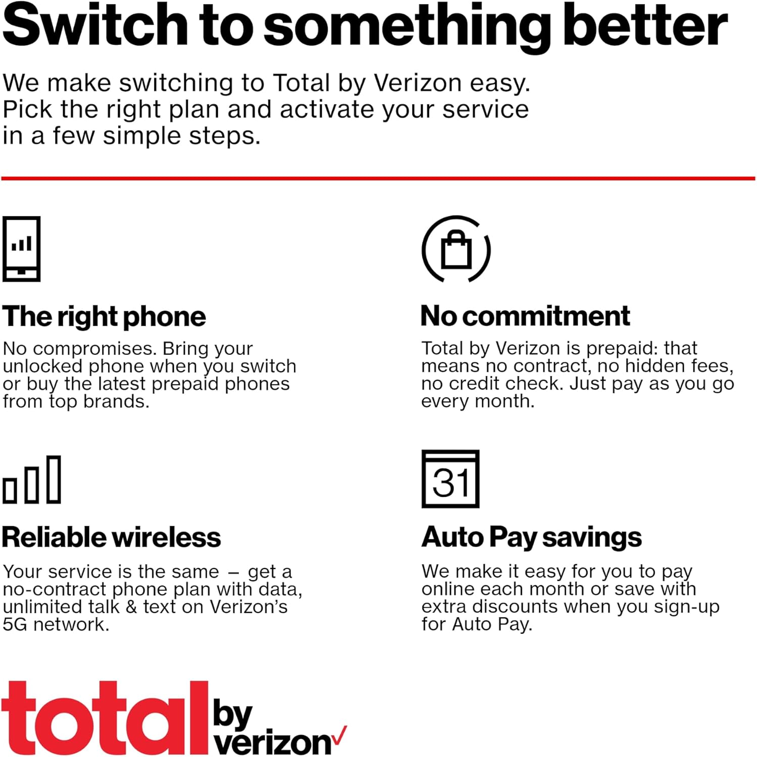 Total by Verizon BLU View 3, 32GB, Blue - Prepaid Smartphone (Locked)