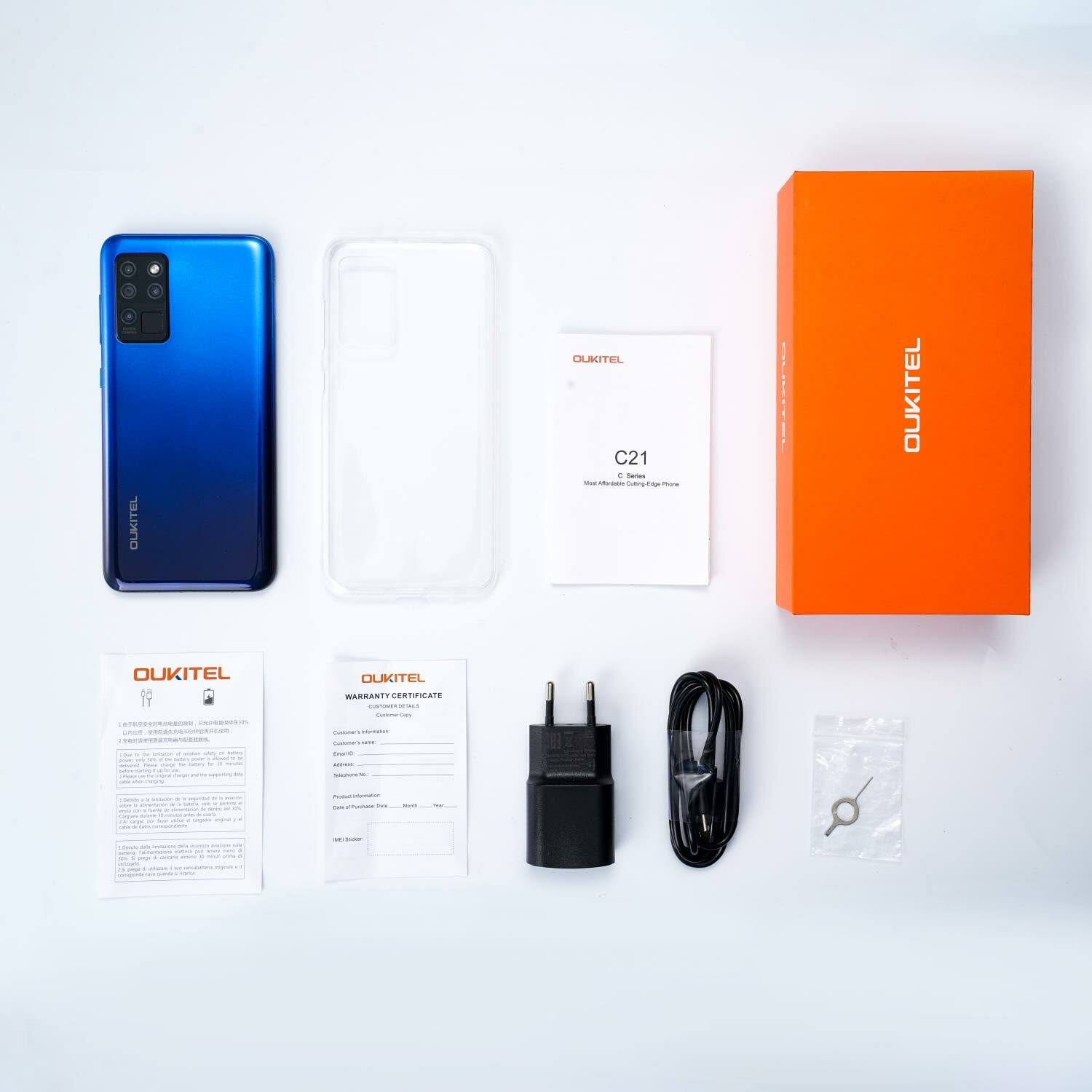 Oukitel C21, 4GB 64GB, 20MP Front Camera-Blue