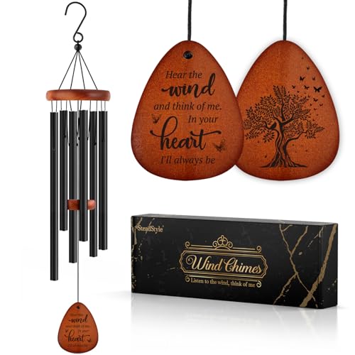 Memorial Gifts, Sympathy Wind Chimes for Loss of Loved One,Gifts for Who Loss of Dad, Mom,Brother,Friends, Sympathy Gift Baskets Home Decor Outdoor Garden Patio