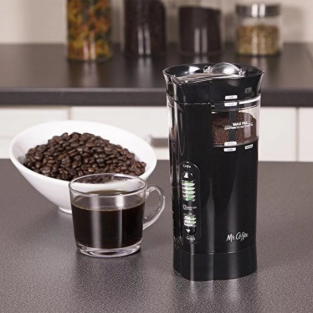 Mr. Coffee 12 Cup Electric Coffee Grinder with Multi Settings, IDS77
