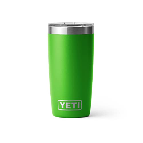 YETI Rambler 10 oz Tumbler, Stainless Steel, Vacuum Insulated with MagSlider Lid, Firefly Yellow