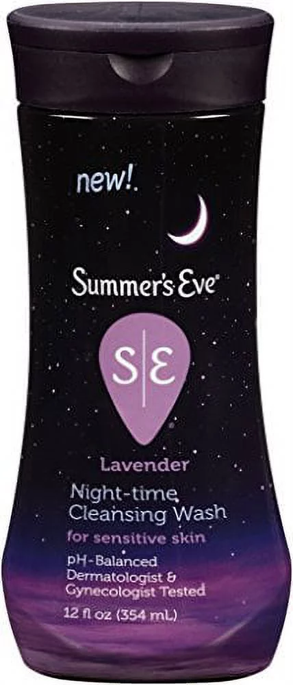 6 Pack Summers Eve Night Time Sensitive Skin Cleansing Wash Lavender 12oz Each