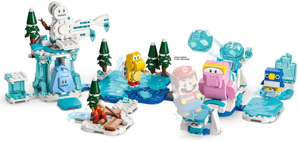 Lego Super Mario Fliprus Snow Adventure Expansion Set 71417, Toy for Kids to Combine with Starter Course, with Freezie and Baby Penguin Figures, for Fans of Super Mario Bros