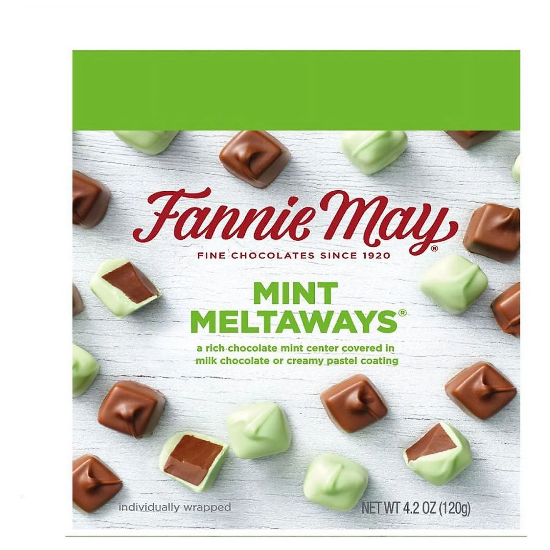 Fannie May Meltaways Mint 4.2 oz Pack of 2