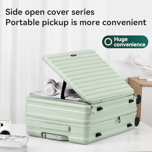 ROAMING Grace Expandable Carry On Luggage Airline Approved, 20 Inch Hardside Carry On Suitcase with Wheels, Travel Harshell Spinner Small Luggage with Tsa Lock, Jade cyan, 20-Inch Carry-On