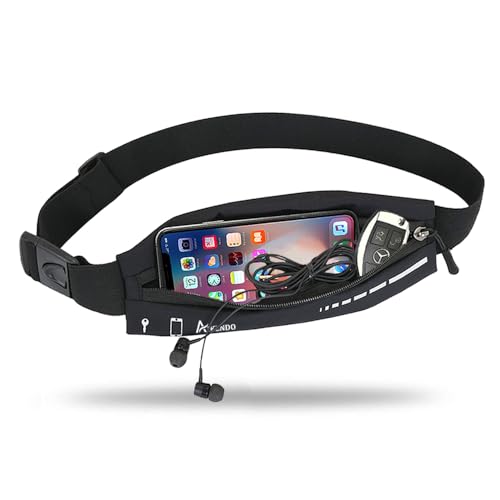 Slim Running Belt for Women Men,Runners Fanny Pack Phone Holder,Run Pouch Waist Belt for Workout Jogging,Money Belt Running Gift Gear Accessories