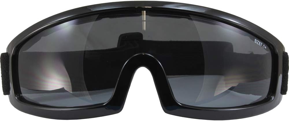 Birdz 2 Pairs Robin Sport Skydiving Snowboarding Motorcycle Riding Safety Goggles Blue Mirror & Smoke Lenses