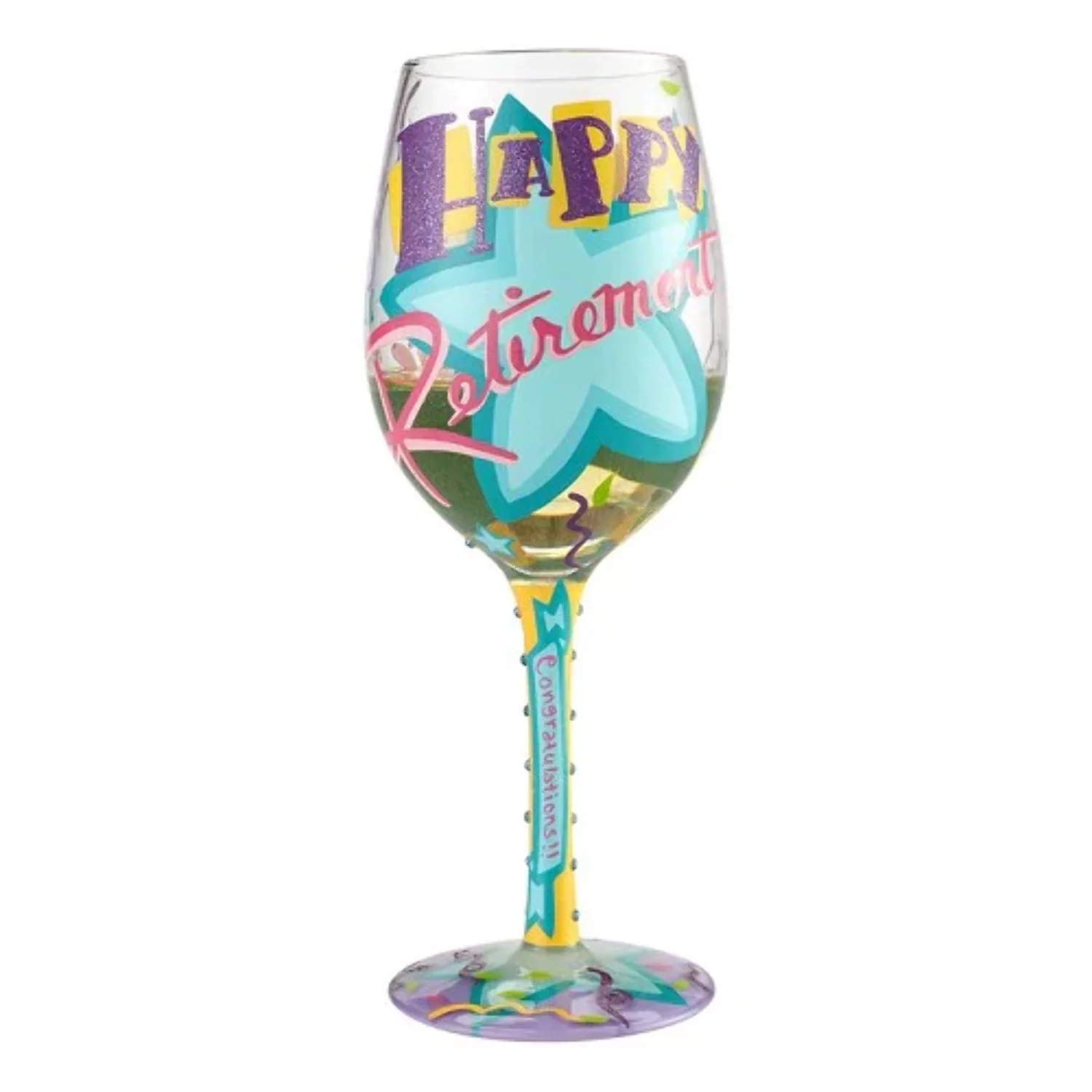 Lolita Happy Retirement Wine Glass