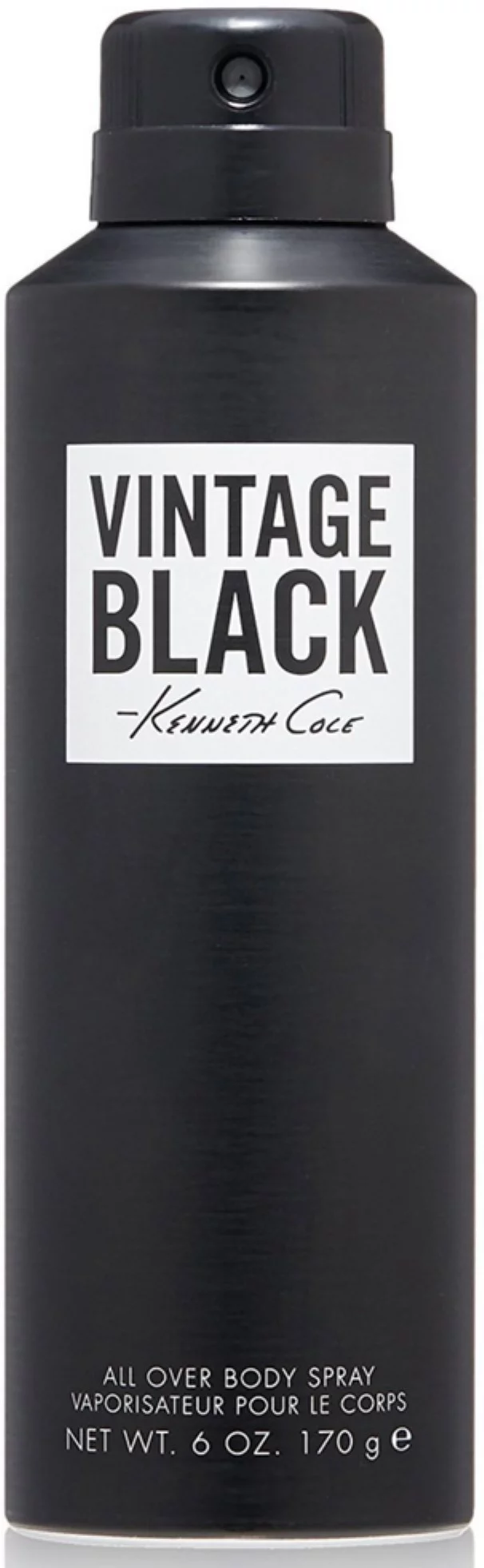Kenneth Cole Vintage Black Body Spray 6 oz (Pack of 3)